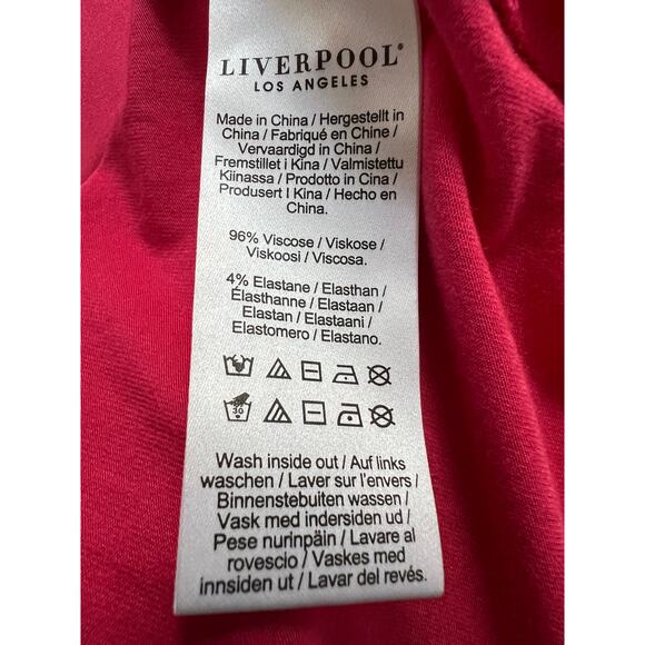 LIVERPOOL TOP WOMENS SMALL A-LINE SLEEVELESS KNIT PINK PUNCH NEW - Picture 6 of 12